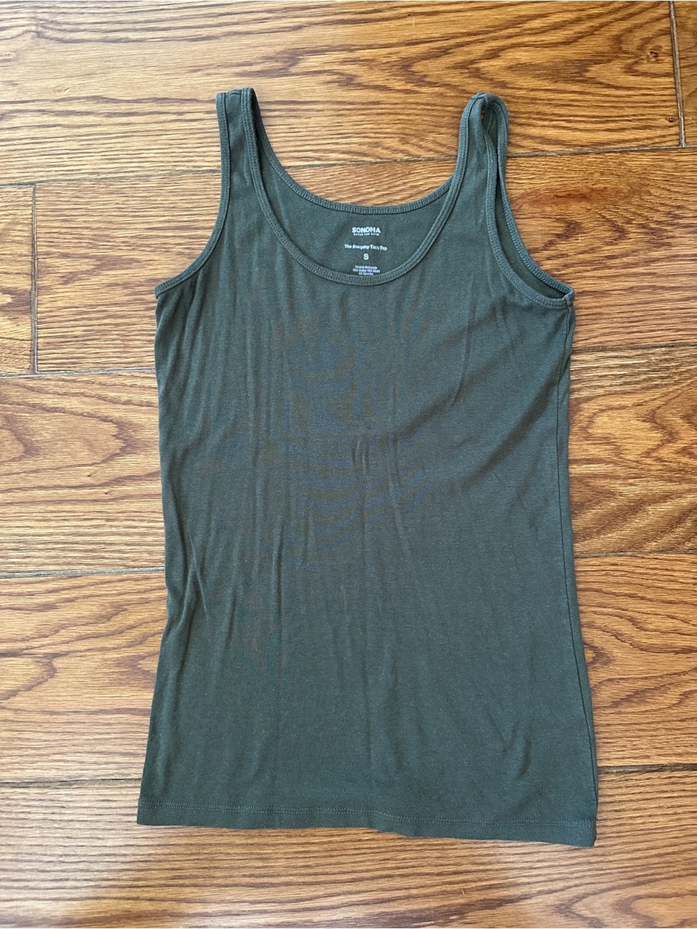 SONOMA Olive Tank Top - Women's Scoop Neck Sleeveless